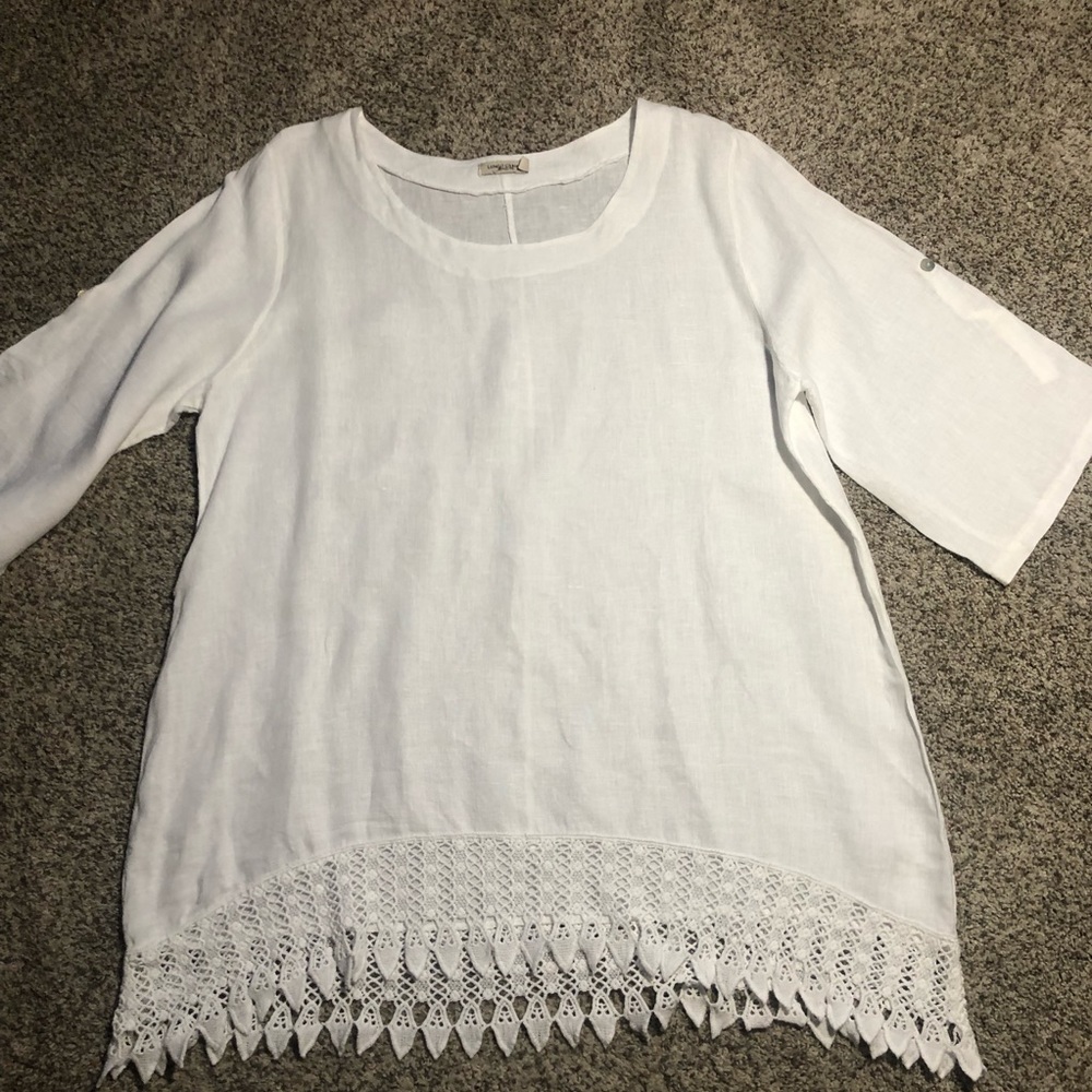 Lungo L’Arno Linen Top- 1X
